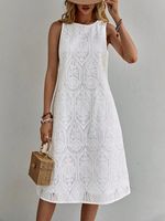Embroidery Cotton Elegant Dress - thumbnail