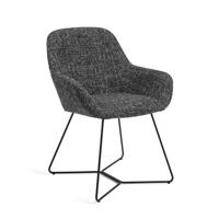 Jesper Home Eetkamerstoel 'Kushi' Beehive Black, kleur Skyfall