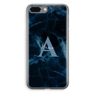 Midnight Marble: iPhone 8 Plus Transparant Hoesje