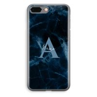 Midnight Marble: iPhone 8 Plus Transparant Hoesje Midnight Marble: iPhone 8 Plus Transparant Hoesje