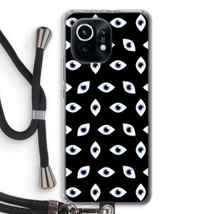Eyes pattern: Xiaomi Mi 11 Transparant Hoesje met koord