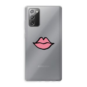 Kusje: Samsung Galaxy Note 20 / Note 20 5G Transparant Hoesje