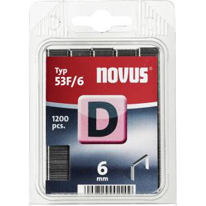 Novus Office 105098900 Nieten met plat draad Type 53F 1200 stuk(s) Afm. (l x b) 6 mm x 11.3 mm