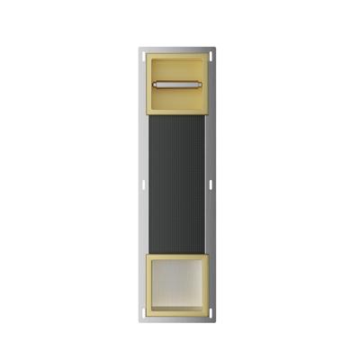 Toiletrolhouder Zonder Klep en Reserverolhouder Inbouw BWS Milan Geborsteld Messing Boss & Wessing
