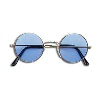 Ronde John Lennon stijl verkleed bril - blauw - Sixties/hippie/flower power - thumbnail