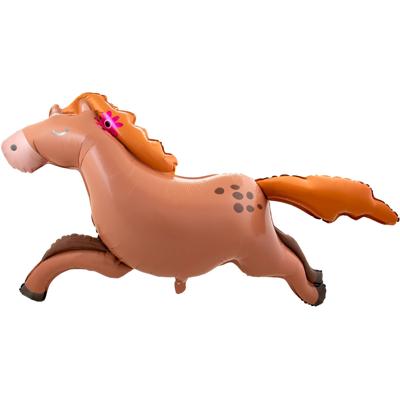 Mega Folieballon Rennend Paard (124 x85 cm)