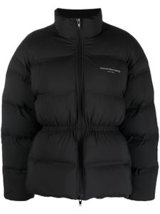 Alexander Wang gilet matelassé à logo imprimé - Noir