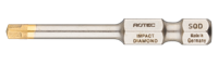 Rotec IMPACT Schroefbit SQD 1 | L=50 | E6.3 | DIAMOND | 2 stuks - 817.33012