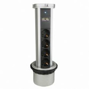 Buro stopcontact inbouw met USB aansluiting