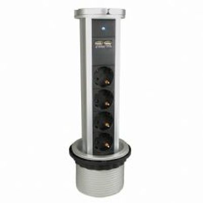 Buro stopcontact inbouw met USB aansluiting