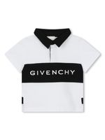 Givenchy Kids polo en coton à logo brodé - Blanc