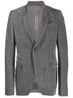 Rick Owens blazer en velours - Gris Rick Owens blazer en velours - Gris