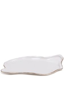 Seletti plateau Meltdown en porcelaine - Blanc