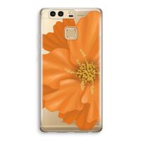 Orange Ellila flower: Huawei P9 Transparant Hoesje