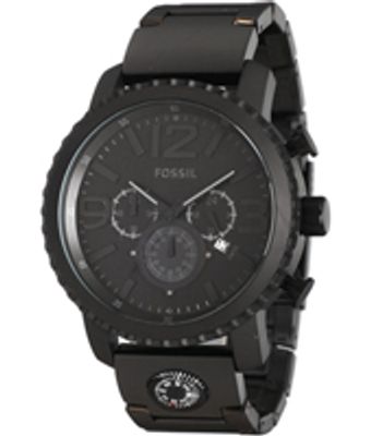 Horlogeband Fossil JR1303 Roestvrij staal (RVS) Zwart 24mm