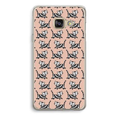 Zwarte poes: Samsung A3 (2017) Transparant Hoesje
