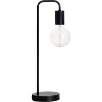 Atmosphera Tafellamp/bureaulampje Design Light - metallic zwart - H46 cm - thumbnail