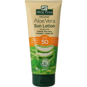 Optima Aloe pura organic aloe vera zonnelotion SPF50