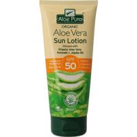 Optima Aloe pura organic aloe vera zonnelotion SPF50 Optima Aloe pura organic aloe vera zonnelotion SPF50