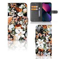Hoesje voor Apple iPhone 13 Dark Flowers