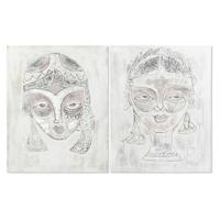 Canvas DKD Home Decor Pijnboom Canvas 80 x 3,7 x 100 cm