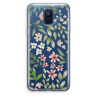 Botanical sweet flower heaven: Samsung Galaxy A6 (2018) Transparant Hoesje