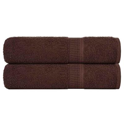 VidaXL Douchehanddoeken 2 st 70x140 cm 360 g/m² 100% katoen bruin