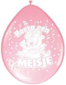 Ballon Meisje 8 Stuks