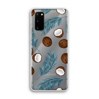 Kokosnoot roze: Samsung Galaxy S20 Transparant Hoesje