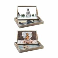 Set van trays DKD Home Decor 40 x 30 x 6 cm Hout MDF (2 Stuks)