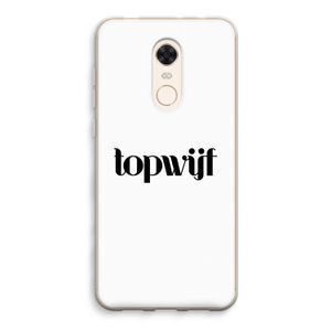 Topwijf Wit: Xiaomi Redmi 5 Transparant Hoesje