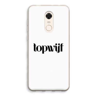 Topwijf Wit: Xiaomi Redmi 5 Transparant Hoesje