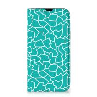 iPhone 13 | Bookcase | Cracks Blue