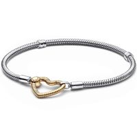 Pandora 569539C00 Armband Moments Heart zilver goud-en zilverkleurig