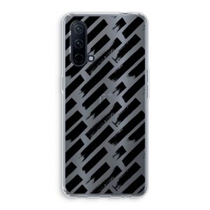 Zwarte vegen: OnePlus Nord CE 5G Transparant Hoesje