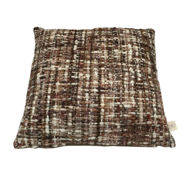 Kussen acryl bruintinten 50x50cm