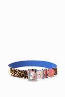 Riem met dieren- en bloemenpatch - RED - 85