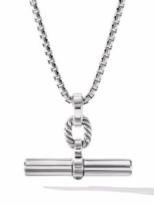 David Yurman pendentif Lexington E/W Barrel en argent sterling