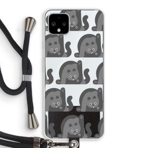 Cats: Pixel 4 XL Transparant Hoesje met koord