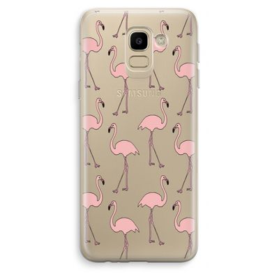 Anything Flamingoes: Samsung Galaxy J6 (2018) Transparant Hoesje