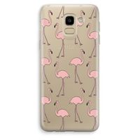 Anything Flamingoes: Samsung Galaxy J6 (2018) Transparant Hoesje