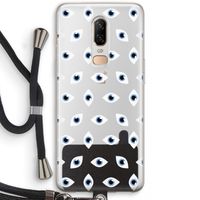 Eyes pattern: OnePlus 6 Transparant Hoesje met koord
