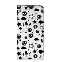 Mobiel BookCase iPhone 14 Pro Silver Punk - thumbnail