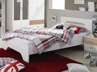 Bed NOOBA 100x200 cm wit/sonoma - thumbnail