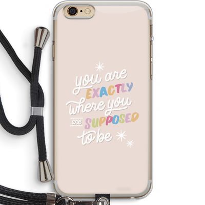 Right Place: iPhone 6 PLUS / 6S PLUS Transparant Hoesje met koord