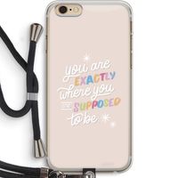 Right Place: iPhone 6 PLUS / 6S PLUS Transparant Hoesje met koord