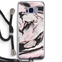 Roze stroom: Samsung Galaxy S8 Plus Transparant Hoesje met koord Roze stroom: Samsung Galaxy S8 Plus Transparant Hoesje met koord