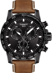 Horlogeband Tissot T1256173605101 / T600044978 Leder Bruin 22mm