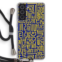 Majorelle Blue Print: Samsung Galaxy S21 FE Transparant Hoesje met koord