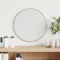 VidaXL Wandspiegel rond ø30 cm zilverkleurig